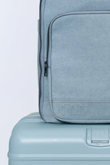 The Travel Backpack in Denim Blue