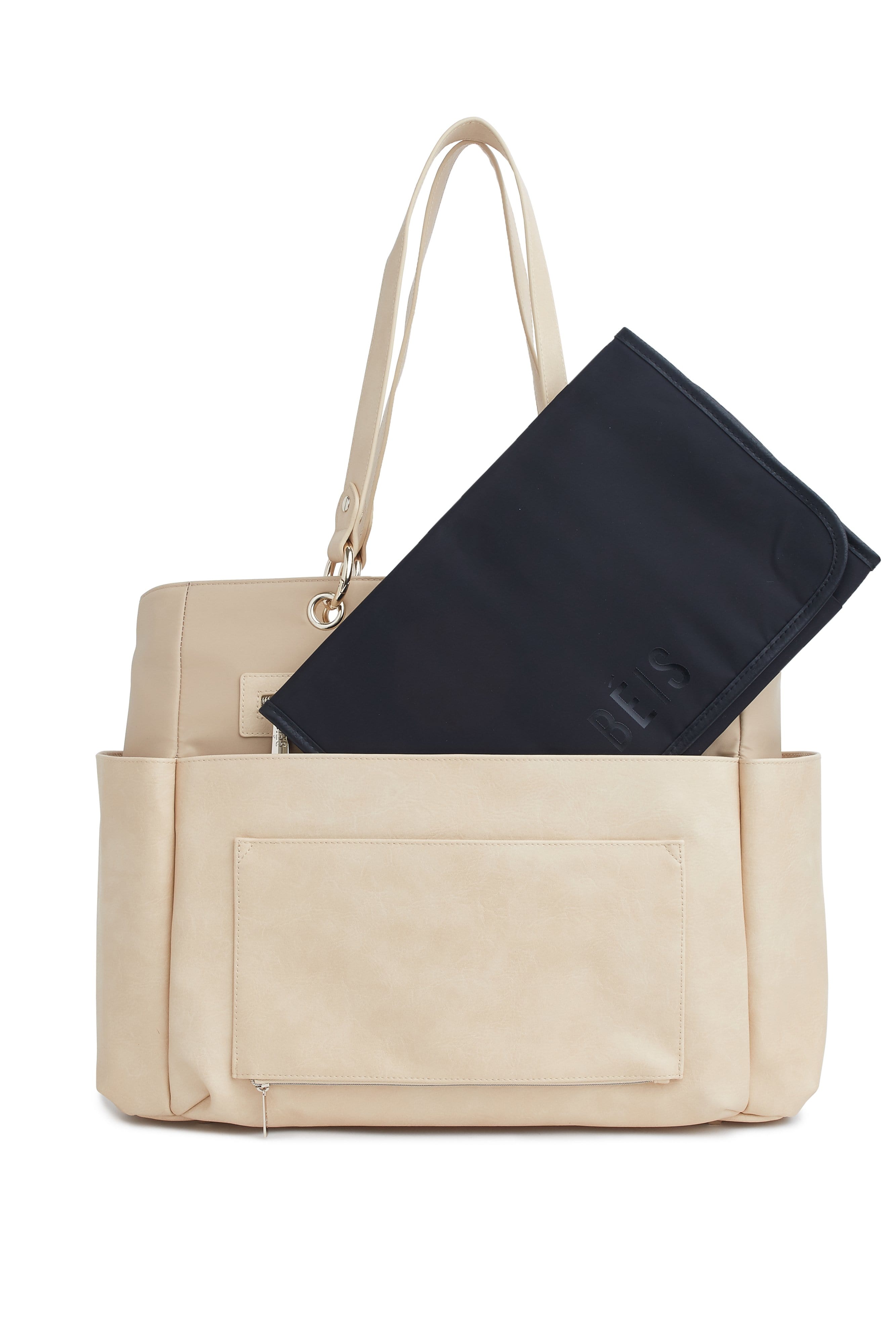 Diaper Bag Beige Back Pouch Insert