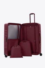 The Large Check-In Roller in Burgundy