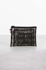 Mesh Pouch Trio Black Three Piece Set Inside Large Pouch