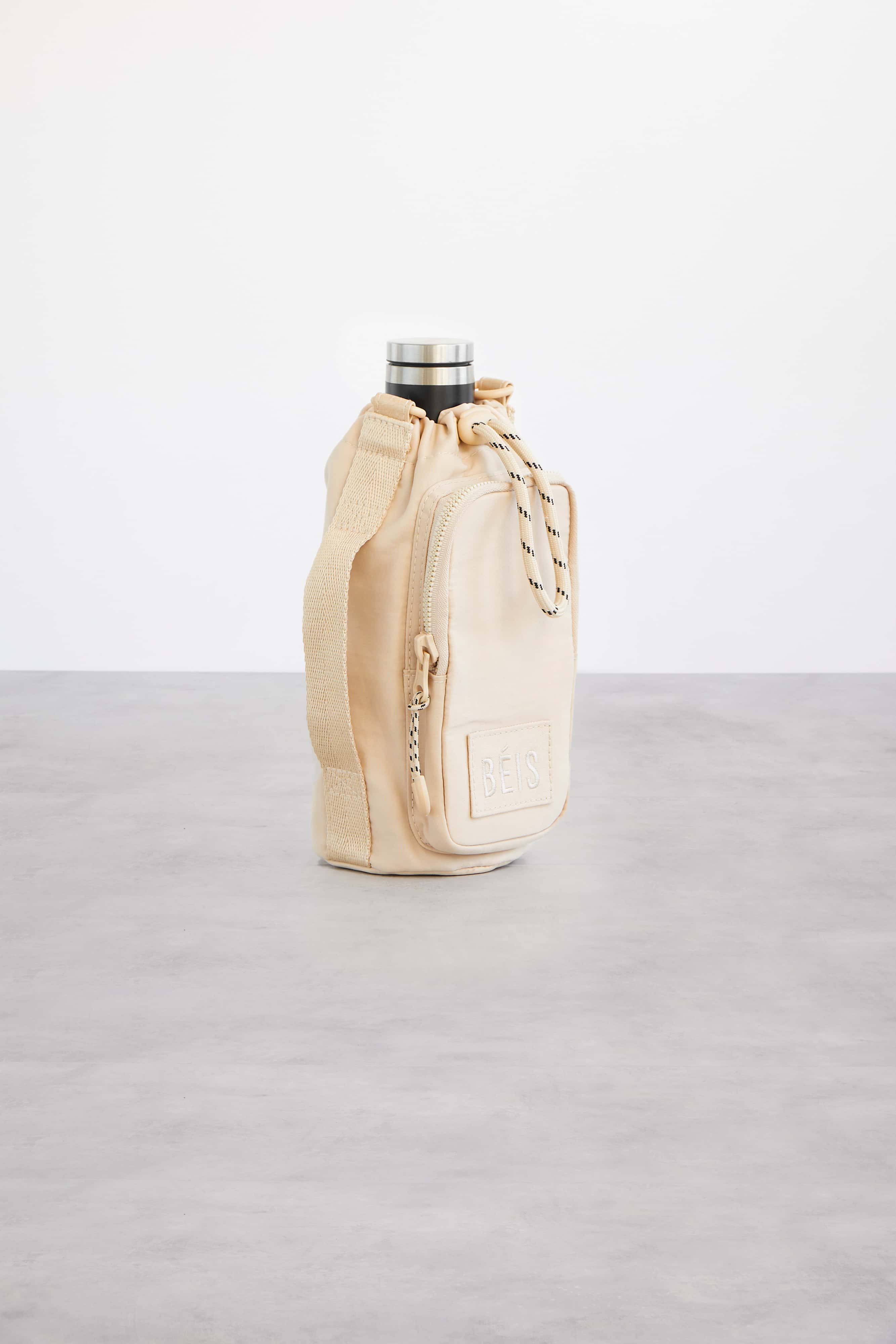 Water Bottle Sling Beige Side