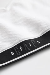 Seamless Logo Top in Optic White