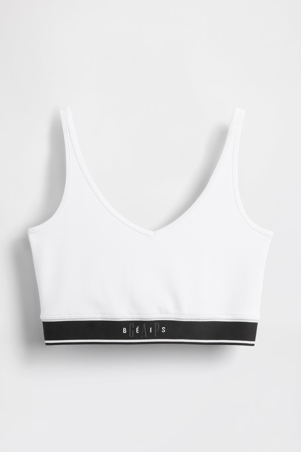 Seamless Logo Top in Optic White