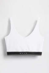 Seamless Logo Top in Optic White