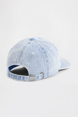 Logo Baseball Hat in Medium Wash