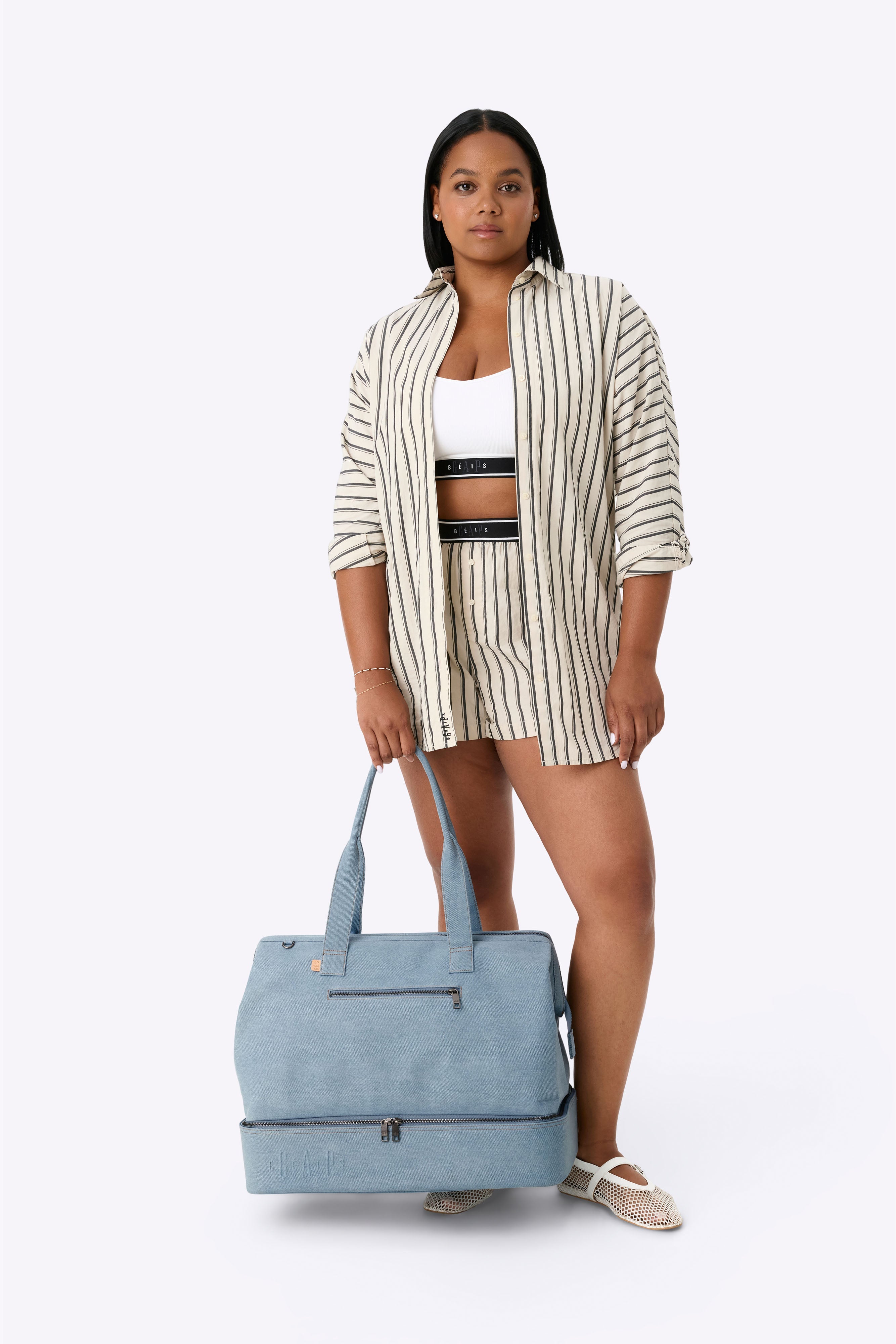 The Weekender in Denim Blue