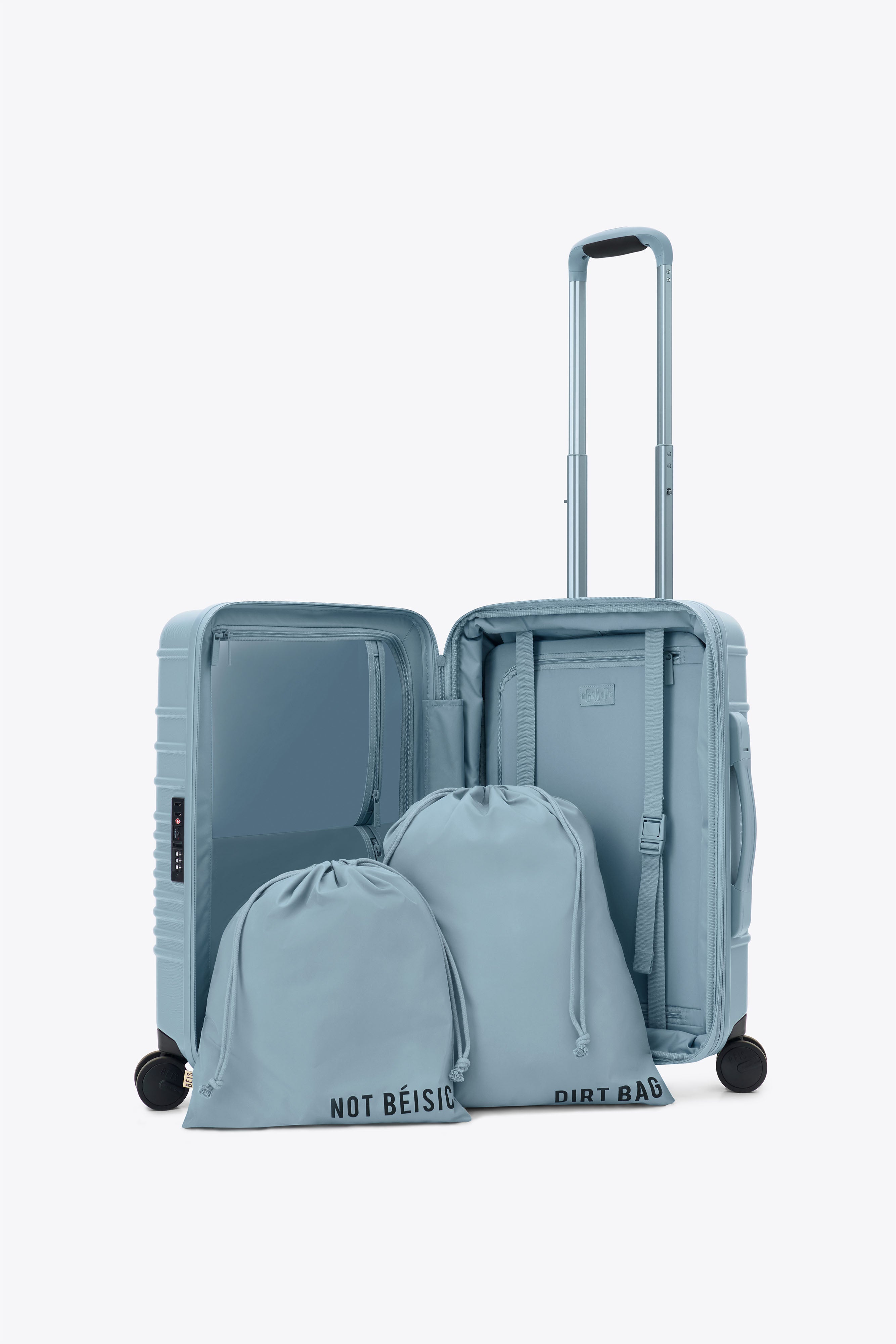 The Carry-On Roller in Denim Blue