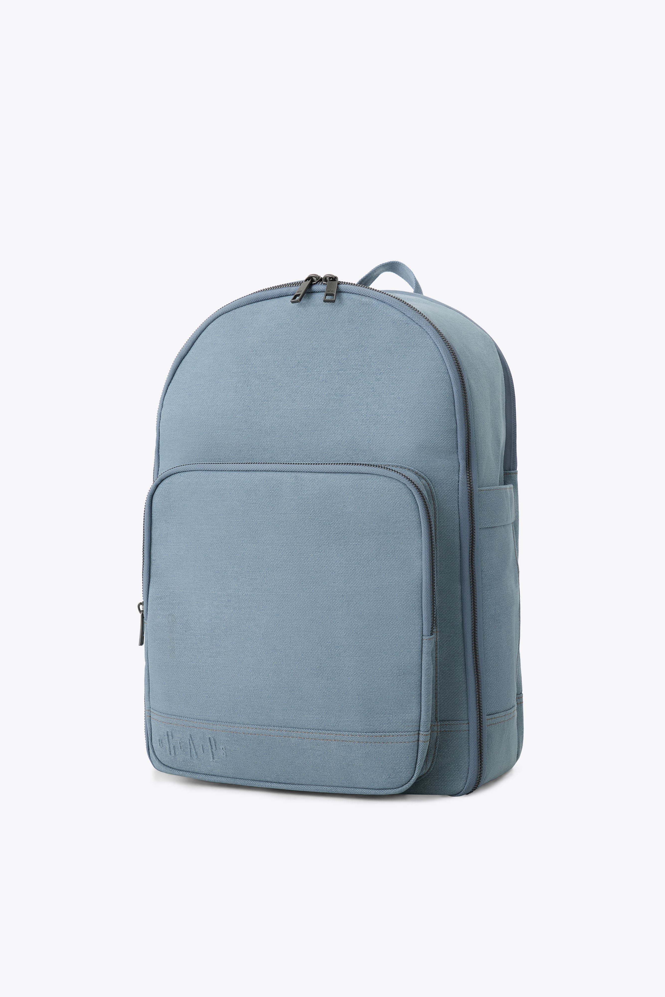 The Travel Backpack in Denim Blue